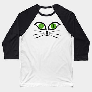 Big Green Eyes Baseball T-Shirt